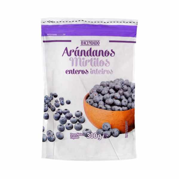 Myrtilles entières surgelées