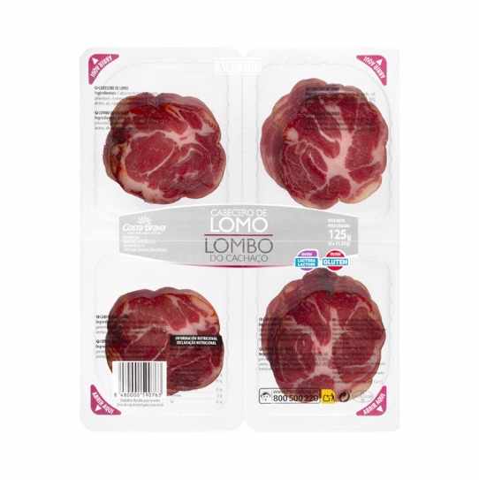 Cabeceira de lombo fatiada