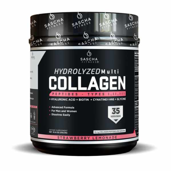 Colágeno multi hidrolizado sabor limonada de fresa 