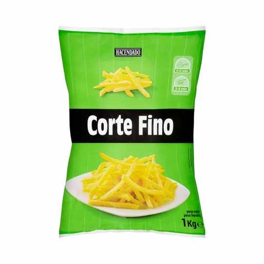 Frites surgelées préfrites en tranches fines