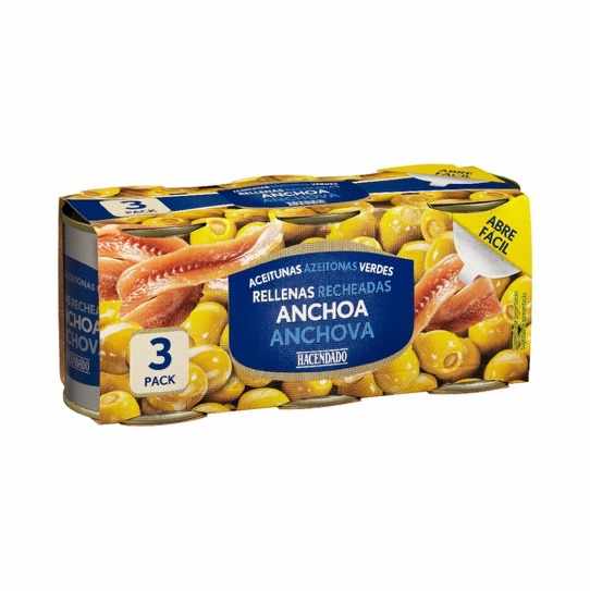 Olive verdi ripiene di acciughe