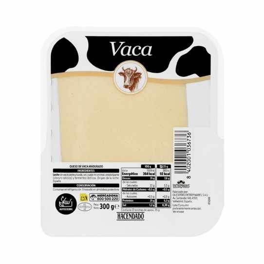 Formaggio di latte vaccino a fette