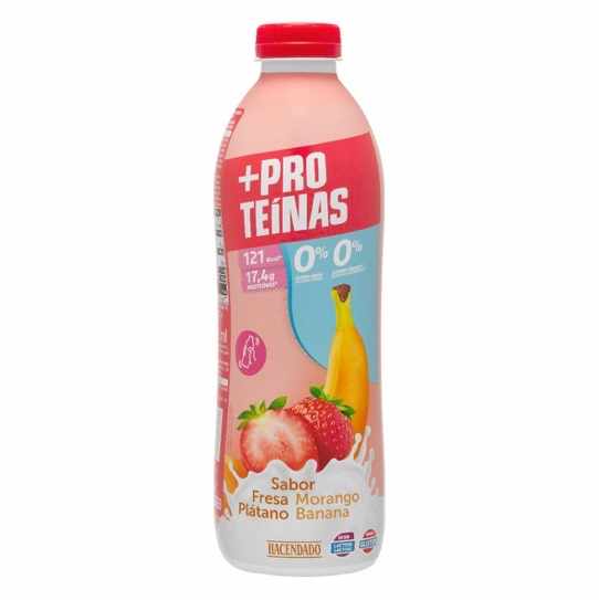 Bevanda al latte aromatizzata alla fragola e alla banana